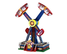 GIOSTRA ANIMATA LUNA PARK A BRACCI ROTANTI CON MUSICA 20X27X40CM