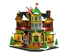 VILLAGGIO NATALIZIO NEGOZIO DI GIOCATTOLI 23,5X22,5X18,5CM