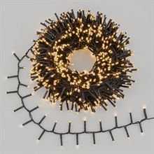 LUCI DI NATALE MINICLUSTER 2000 LED BIANCO CALDO CON MUSICA 40MT