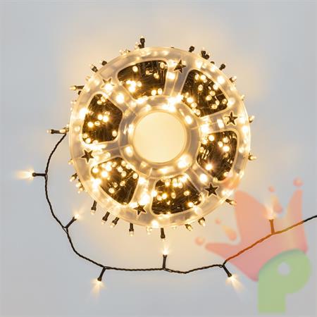 LUCI DI NATALE CONVEX 500 MAXILED BIANCO CALDO CON TIMER 50MT