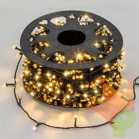 LUCI DI NATALE CONVEX 1000 MAXILED BIANCO CALDO CON TIMER 100MT