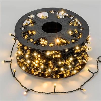 LUCI DI NATALE CONVEX 1000 MAXILED BIANCO CALDO CON TIMER 100MT