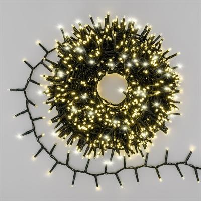 LUCI DI NATALE MINICLUSTER 1000 MINILED BIANCO CALDO 20MT