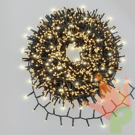 LUCI DI NATALE MINICLUSTER 2000 MINILED BIANCO CALDO 40MT