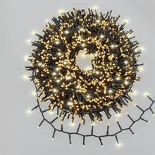 LUCI DI NATALE MINICLUSTER 2000 MINILED BIANCO CALDO 40MT