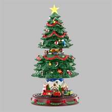 VILLAGGIO NATALIZIO ALBERO DI NATALE CON MOVIMENTO E LED 45CM