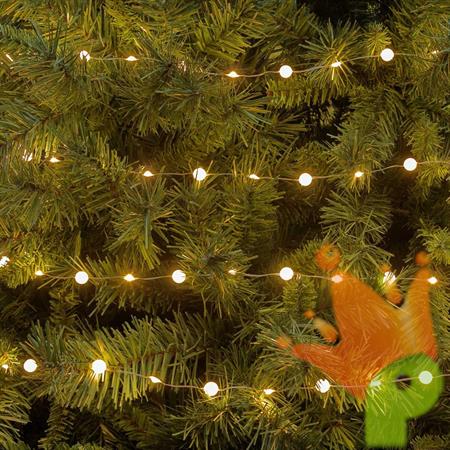 LUCI DI NATALE DECORATA 200 MICROLED BIANCO CALDO 10MT