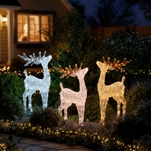 RENNA LUMINOSA 3D BIANCO CALDO/FREDDO/MIXED 95CM