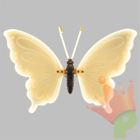 FARFALLA LUMINOSA CON MOVIMENTO ALI CON LED BIANCO CALDO 60CM