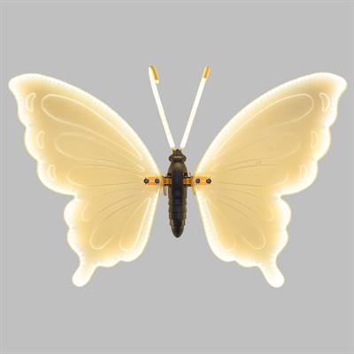 FARFALLA LUMINOSA CON MOVIMENTO ALI CON LED BIANCO CALDO 60CM