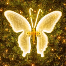 FARFALLA LUMINOSA CON LED BIANCO CALDO 40CM