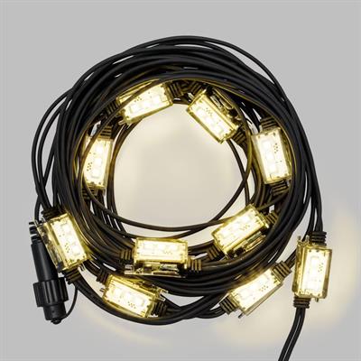 LUCI DI NATALE 10 STROBOLED BIANCO CALDO 10MT