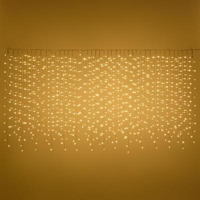 TENDA LUMINOSA IRREGOLARE 840 LED BIANCO CALDO 2MT