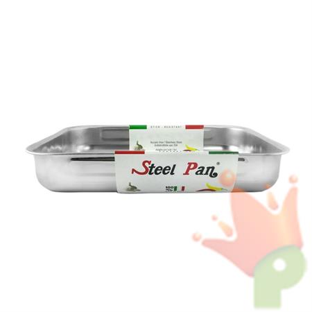 TEGLIA RETTANGOLARE 30 CM IN ACCIAIO INOX