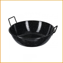 TEGAME FONDO 16 CM CON MANICI IN FERRO SMALTATO LA IDEAL