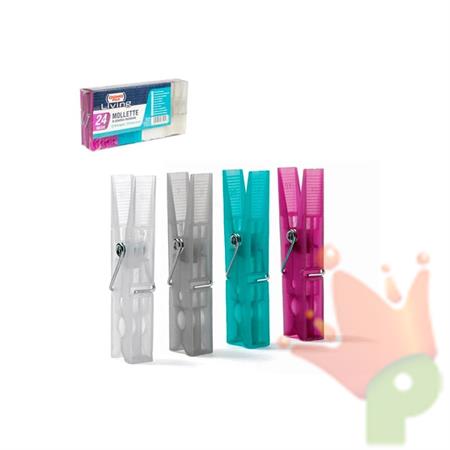 MOLLETTE IN PLASTICA RESISTENTE 24PZ
