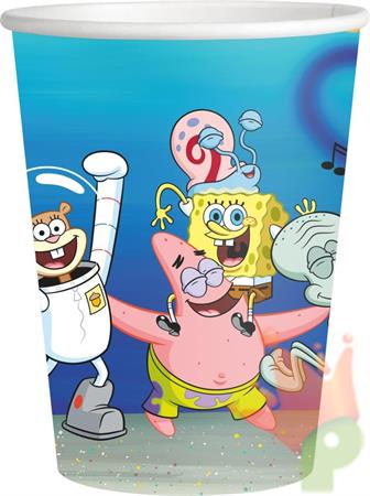 BICCHIERI IN CARTA SPONGEBOB 250CC 8PZ
