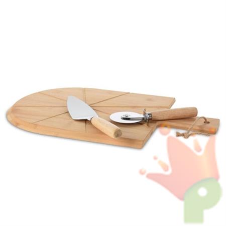 TAGLIERE PER PIZZA + 2 UTENSILI 30 CM