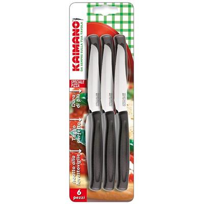 COLTELLI PIZZA DINAMIK NERO 6 PZ