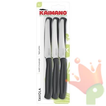 COLTELLO DINAMIK TAVOLA NERO 6PZ