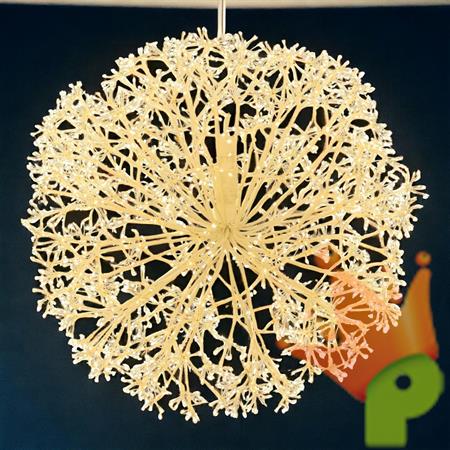 SFERA LUMINOSA DI RAMI 2500 MICROLED BIANCO CALDO 80CM