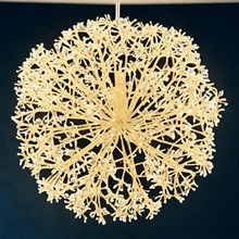 SFERA LUMINOSA DI RAMI 2500 MICROLED BIANCO CALDO 80CM