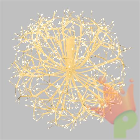 SFERA LUMINOSA DI RAMI 576 MICROLED BIANCO CALDO 40CM
