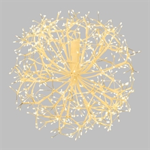 SFERA LUMINOSA DI RAMI 576 MICROLED BIANCO CALDO 40CM
