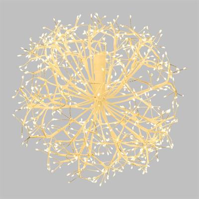SFERA LUMINOSA DI RAMI 576 MICROLED BIANCO CALDO 40CM
