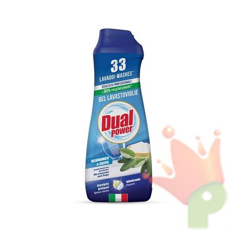 GEL LAVASTOVIGLIE DUAL POWER BICARBONATO E SALVIA 660 ML