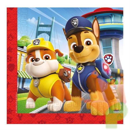 TOVAGLIOLI PAW PATROL 33X33CM 20PZ