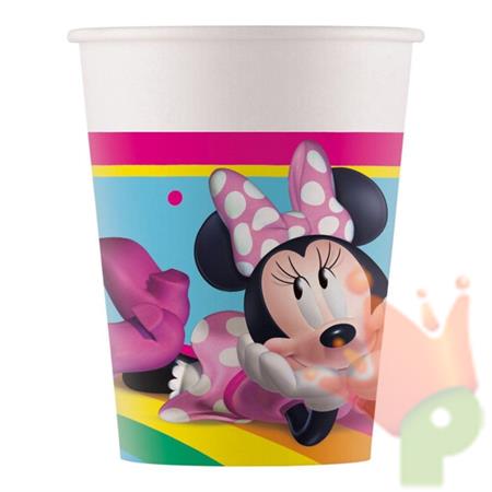 BICCHIERI MINNIE RAINBOW 8PZ