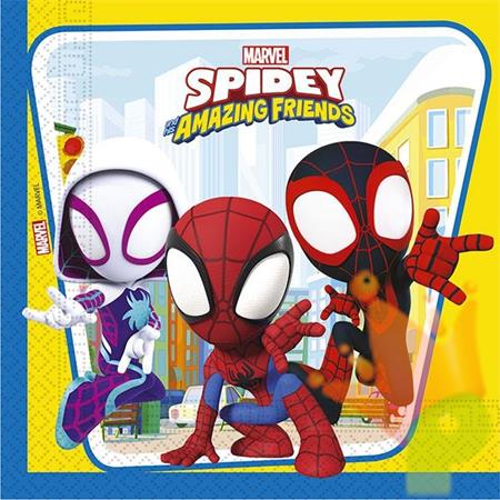 TOVAGLIOLI SPIDEY & FRIENDS 33X33CM 20PZ