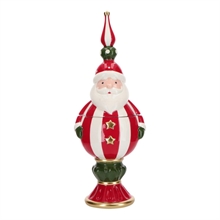 CONTENITORE IN CERAMICA BABBO NATALE BIANCO E ROSSO 18X15,5X47CM