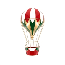 MONGOLFIERA NATALIZIA IN METALLO 63X32X16CM