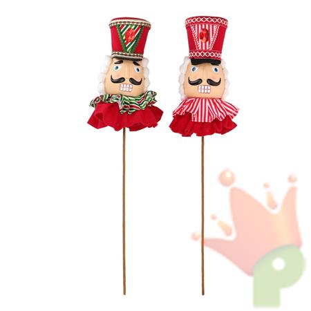 DECORAZIONE TESTA BABBO NATALE 18X21CM