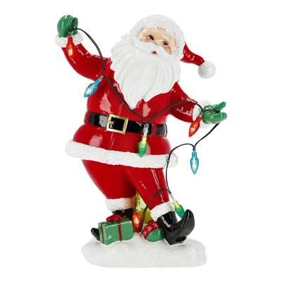 BABBO NATALE CON LUCI COLORATE 21X1,5X31CM
