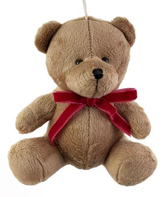 PENDENTE ORSETTO PELUCHE MARRONE 13CM