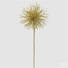 RAMO POMPOM ORO GLITTERATO 60CM
