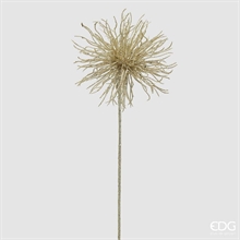 RAMO POMPOM CHAMPAGNE GLITTERATO 60CM