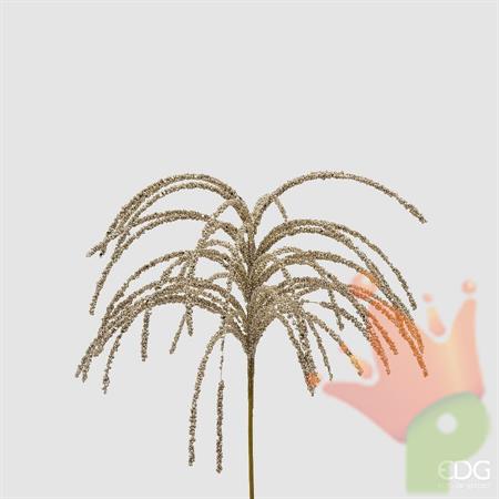 RAMO SPIGA PLATINO GLITTERATO 60CM