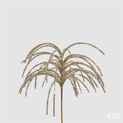 RAMO SPIGA PLATINO GLITTERATO 60CM