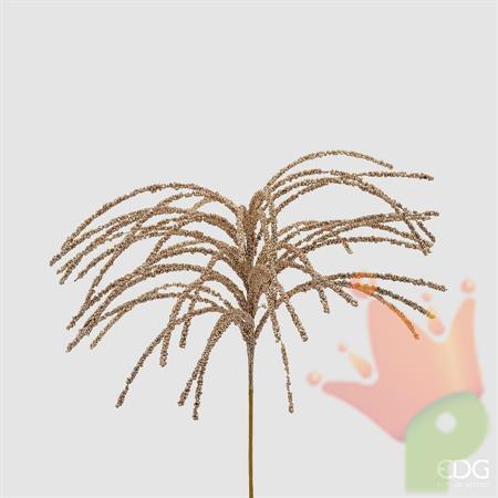 RAMO SPIGA ORO GLITTERATO 60CM