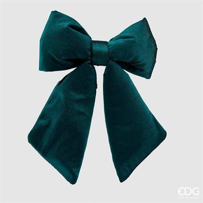 FIOCCO IN VELLUTO CON CLIP VERDE 38CM