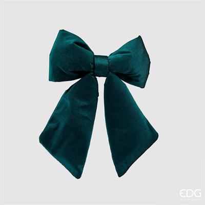 FIOCCO IN VELLUTO CON CLIP VERDE 25CM