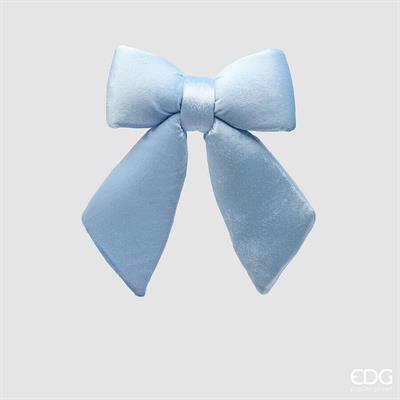 FIOCCO IN VELLUTO CON CLIP CELESTE 25CM