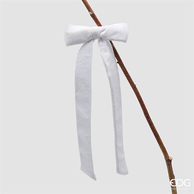 FIOCCO IN VELLUTO BIANCO 30CM