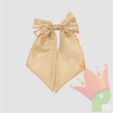 FIOCCO IN RASO CON CLIP ORO 35CM
