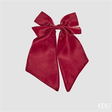 FIOCCO IN RASO CON CLIP BORDEAUX 35CM