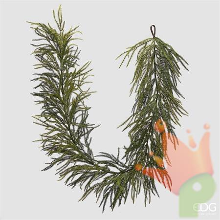 GHIRLANDA CRYPTOMERIA VERDE 210CM